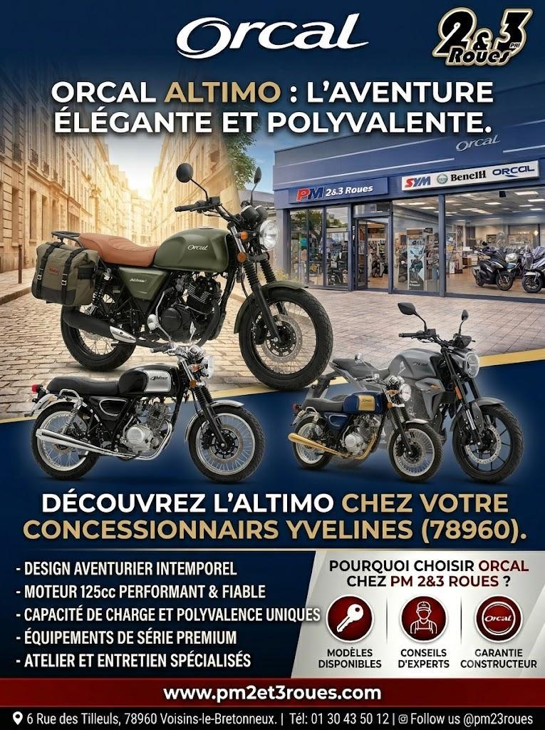PM 2&3 Roues : votre concessionnaire Orcal à Voisins-le-bretonneux (78960)