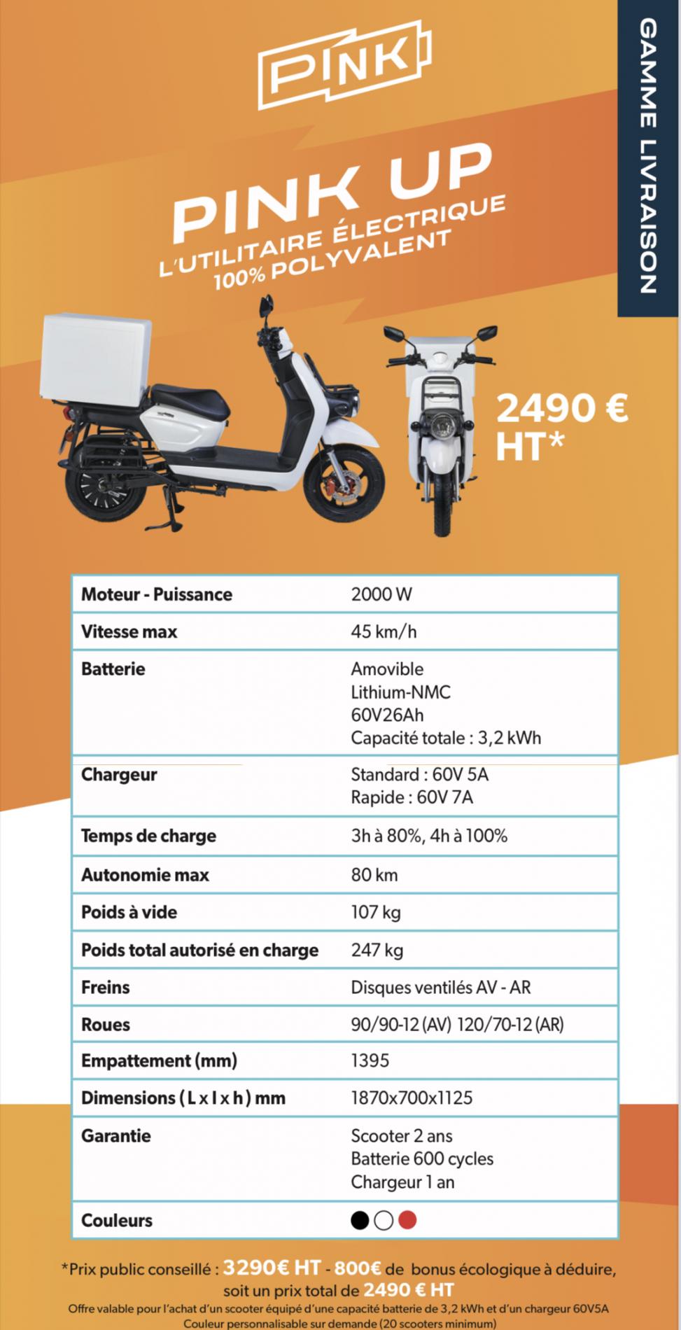 PINK UP 100% électrique